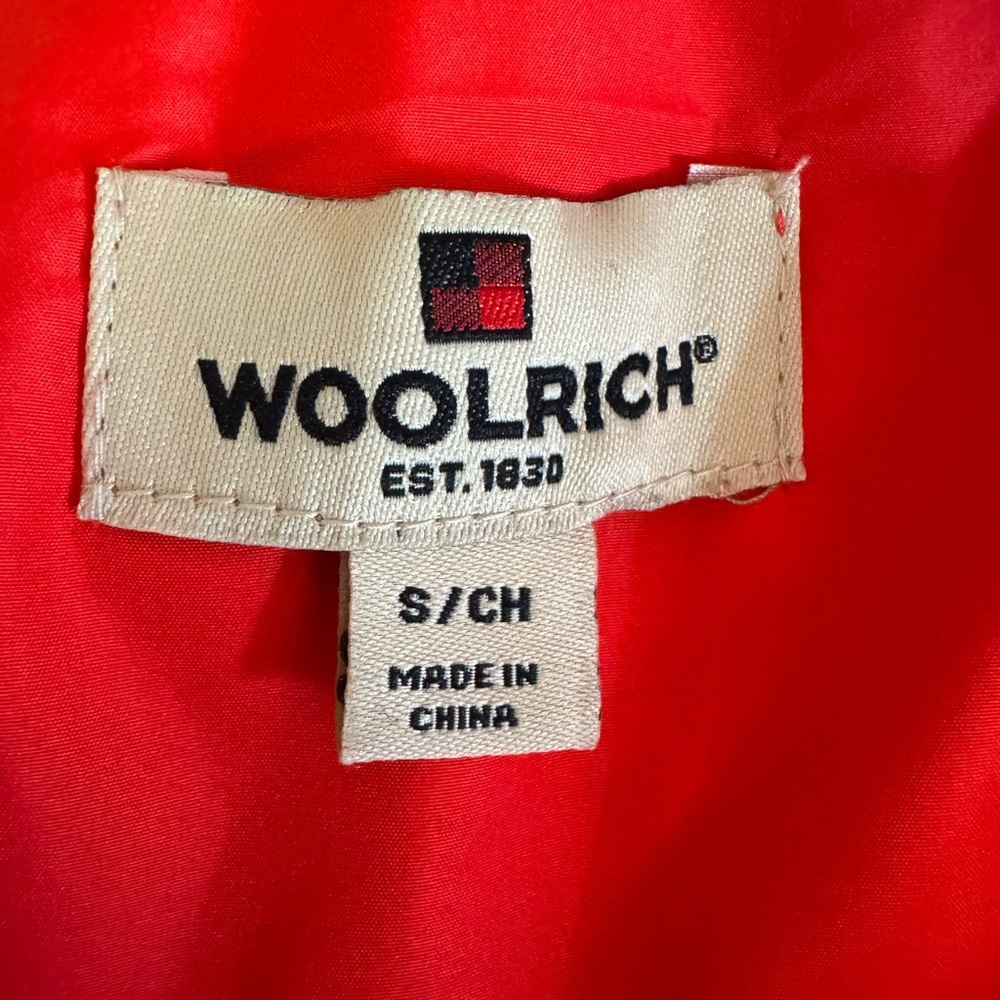 Woolrich Red Quilted Down Puffer Vest Duck Down Feather Fill Women’s Small - Picture 2 of 6